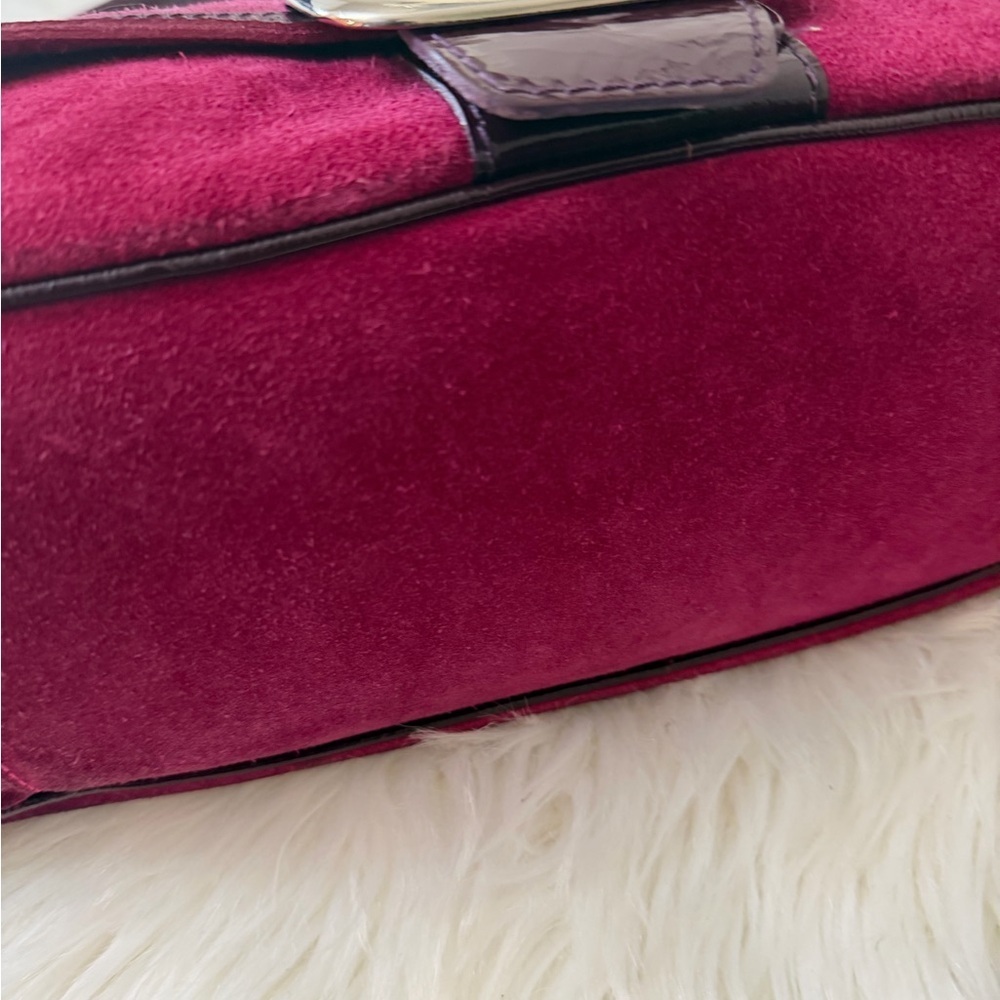 Boden Burgundy and Dark Brown Shoulder Bag - Picture 6 of 10